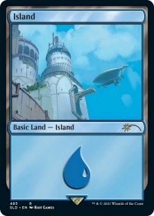 Island (#485) (Arcane: Lands) (foil)