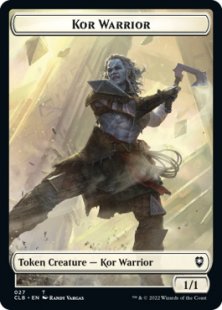 Kor Warrior token (1/1)