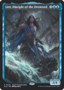 Lier, Disciple of the Drowned (foil) (textless)