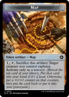 Map token (foil)