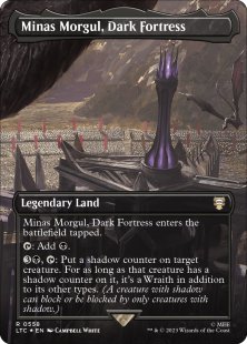 Minas Morgul, Dark Fortress (#558) (surge foil) (borderless)
