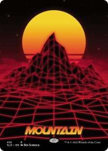 Mountain (#418) (Shades Not Included) (foil) (borderless)