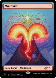 Mountain (#387) (The Astrology Lands: Aries) (foil) (full art)