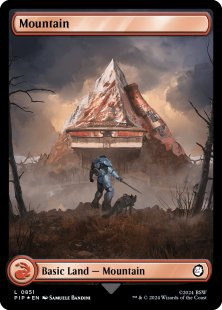 Mountain (#851) (surge foil) (full art)