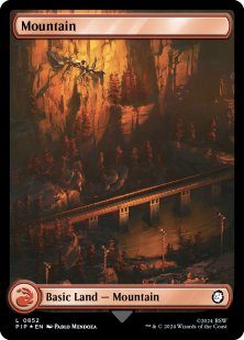 Mountain (#852) (surge foil) (full art)