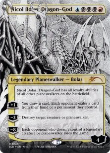 Nicol Bolas, Dragon-God (#1246) (More Borderless Planeswalkers) (foil) (borderless)