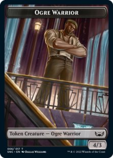Ogre Warrior token (4/3)