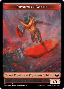 Phyrexian Goblin token (foil) (1/1)