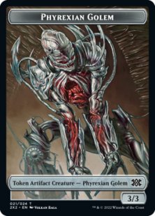 Phyrexian Golem token (3/3)