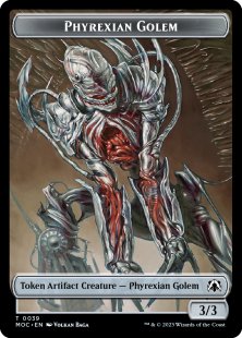 Phyrexian Golem Token (3/3)