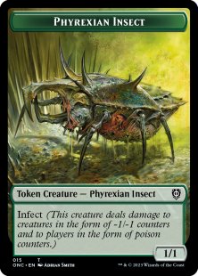 Phyrexian Insect token (1/1)