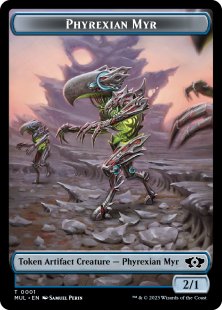 Phyrexian Myr token (foil) (2/1)