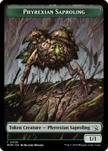 Phyrexian Saproling token (1/1)