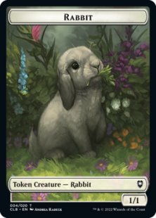 Rabbit token (foil) (1/1)