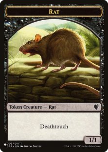 Rat token (Commander 2017) (1/1)