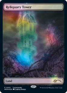 Reliquary Tower (3) (commander) (foil) (textless)
