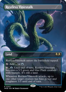 Restless Vinestalk (foil) (borderless)