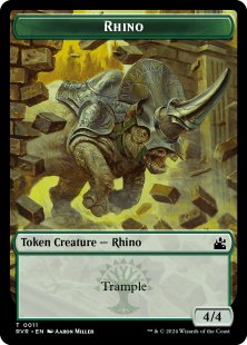 Rhino token (foil) (4/4)