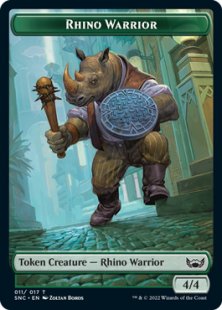 Rhino Warrior token (foil) (4/4)