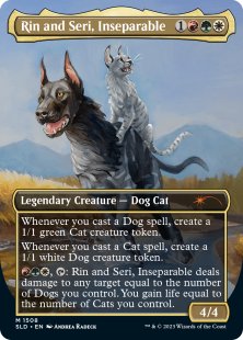 Rin and Seri, Inseparable (#1508) (Raining Cats and Dogs) (foil) (borderless)