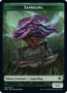 Saproling token (foil) (1/1)