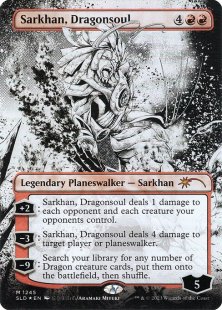 Sarkhan, Dragonsoul (#1245) (More Borderless Planeswalkers) (foil) (borderless)