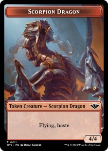 Scorpion Dragon token (foil) (4/4)