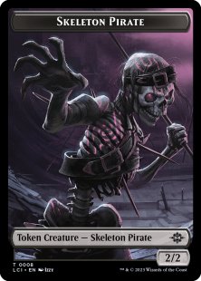 Skeleton Pirate token (foil) (2/2)
