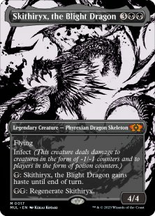 Skithiryx, the Blight Dragon (#17) (foil) (borderless)