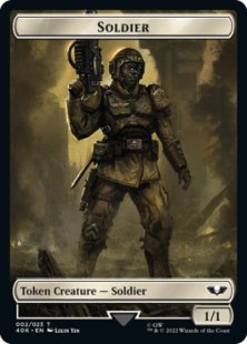 Soldier token (1) (surge foil) (1/1)