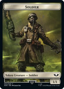 Soldier token (3) (surge foil) (1/1)