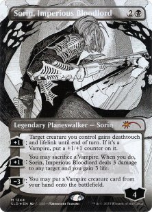 Sorin, Imperious Bloodlord (#1244) (More Borderless Planeswalkers) (foil) (borderless)