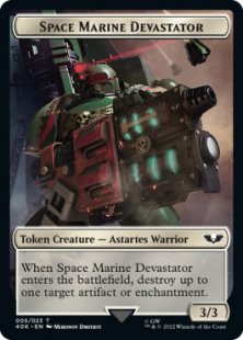 Space Marine Devastator token (3/3)