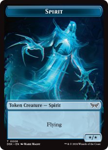 Spirit token (foil) (1/1 full art) - Unstable | Bazaar of Magic