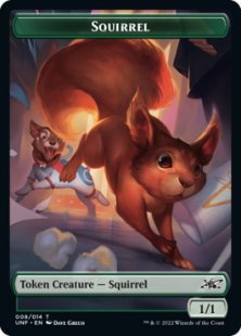 Squirrel token (foil) (1/1)