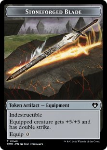Stoneforged Blade token (foil)