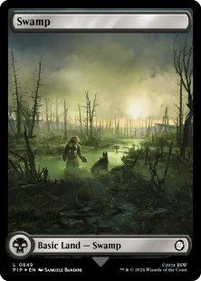 Swamp (#849) (surge foil) (full art)