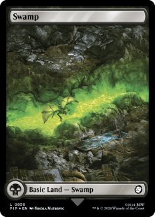 Swamp (#850) (surge foil) (full art)