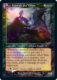 syr konrad mtg final fantasy 401 Games Canada - Konrad, the Grim or a creature card is put into a graveyard from anywhere other than the battlefield Foil(010)ShowcaseGolbez, Clad in Darkness//Syr Konrad,