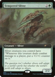 Tempered Sliver (foil) (extended art)