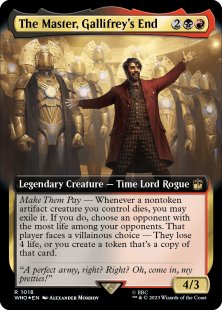 The Master, Gallifrey's End (surge foil) (extended art)