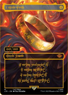 The One Ring (Dark Speech) (foil) (borderless)