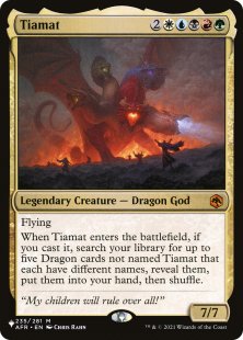 ティアマト Tiamat マジック 英語版 EX+](FOIL)(1017)ティアマト/Tiamat《英語》【SLD】