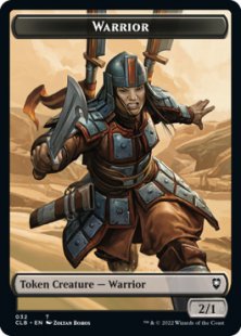 Warrior token (2/1)