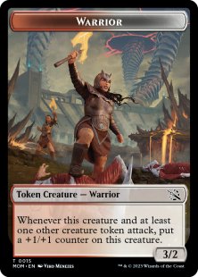 Warrior token (foil) (3/2)