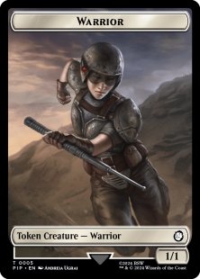 Warrior token (foil) (1/1)