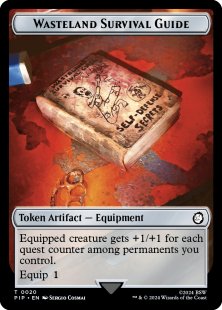 Wasteland Survival Guide token (foil)