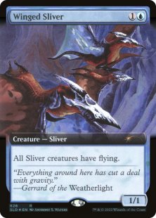 Winged Sliver (foil) (extended art)