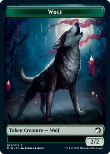Wolf token (foil) (2/2)