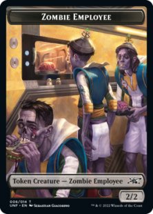 Zombie Employee token (foil) (2/2)